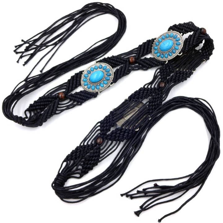Funkyrel® Atzbranding Limited - Wholesale Belt - Women's - Ethnic Woven Bead Chain Belt