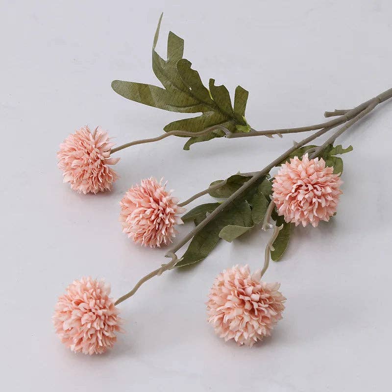 Kiyo Home - Wholesale Artificial flowers - Artificial Dandelion Flowers Set of 6 | Flower Decor | Silk25