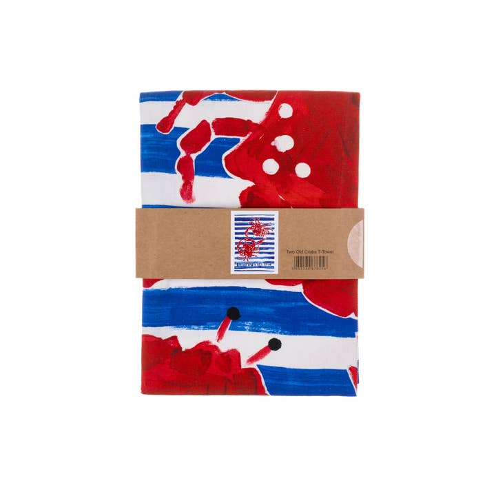Shoeless Joe Ltd – wholesale Tea towel – Two Old Crabs T-Towel2