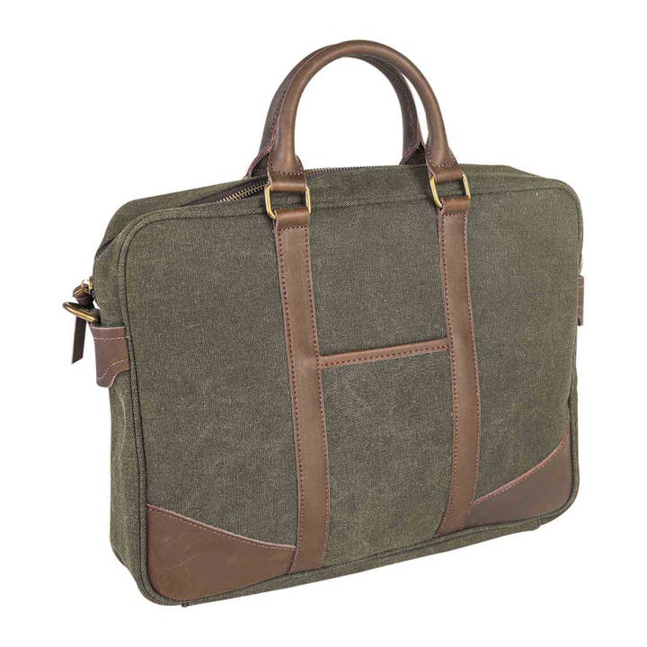 ZEDE PARIS - Wholesale Laptop Bag - Unisex - ARTS-ET-METIERS - Canvas and leather laptop bag43