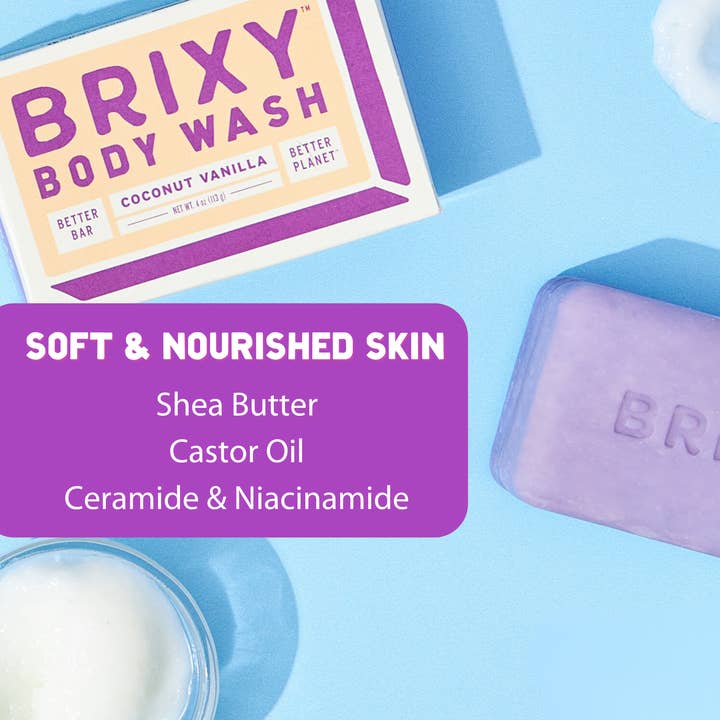 BRIXY - Wholesale Body Wash/Shower Gel - Moisturizing Body Wash Bar For Skin Barrier Support