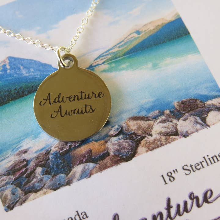Adventure Awaits Charm Necklace for wholesale by Crystal McMaster Jewellery Designer