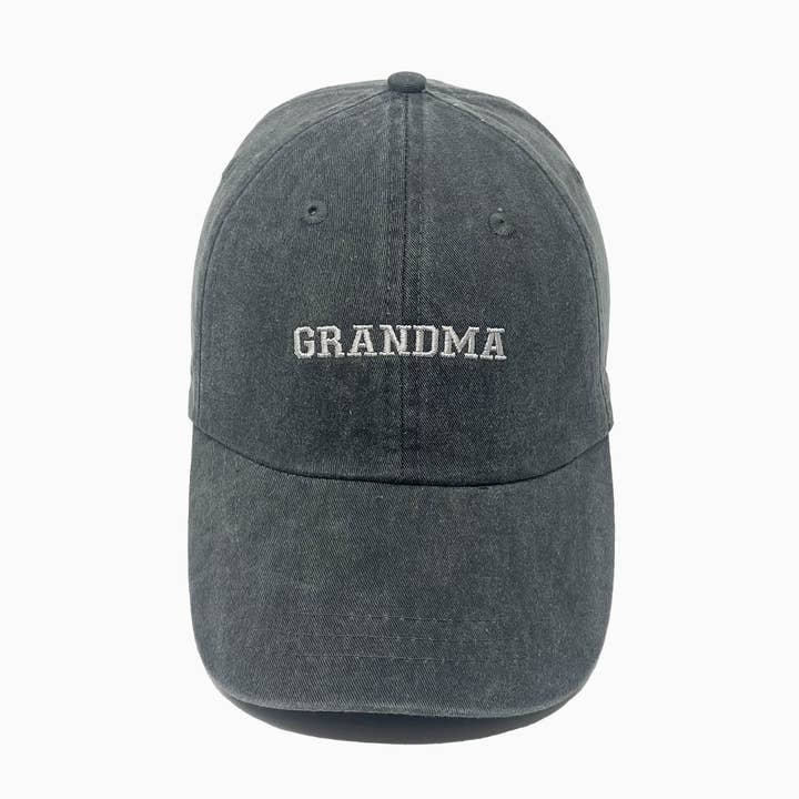 Grandma Embroidered Pigment-Dyed Baseball Cap (Sport Font) for wholesale by jnh+design
