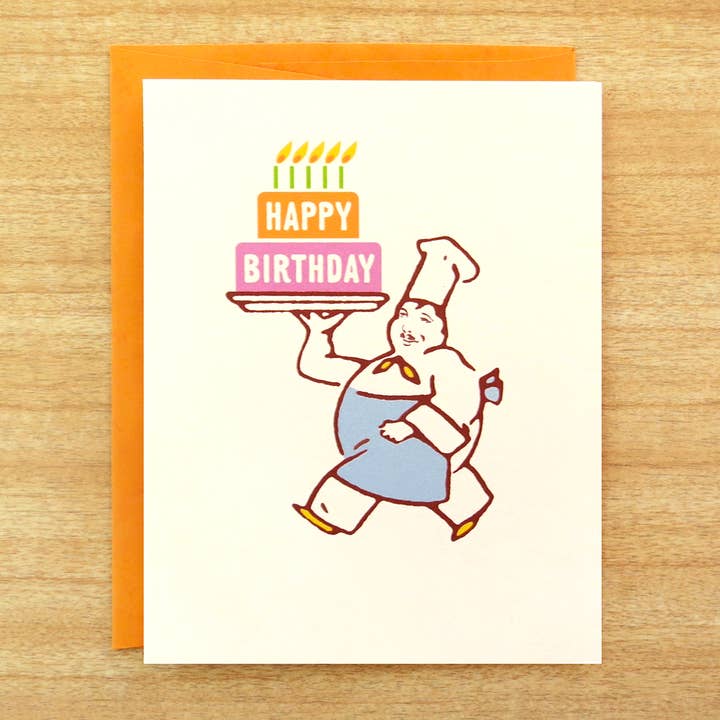 Cartão de aniversário Big Cake por atacado de INKLOSURES