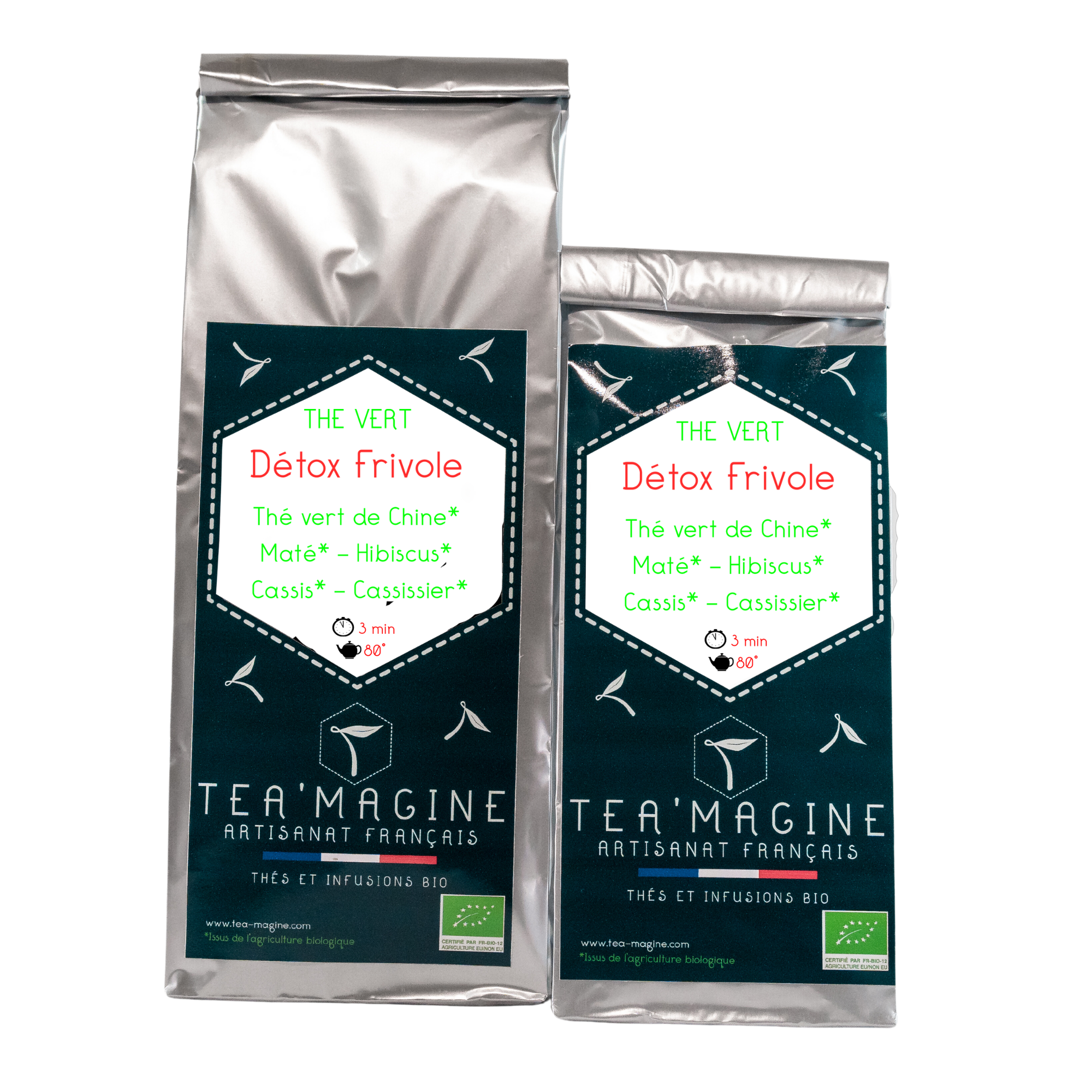 Tea’magine - Wholesale Health/Detox Tea - Detox Frivolous BIO Green tea, red fruit, vegetable0
