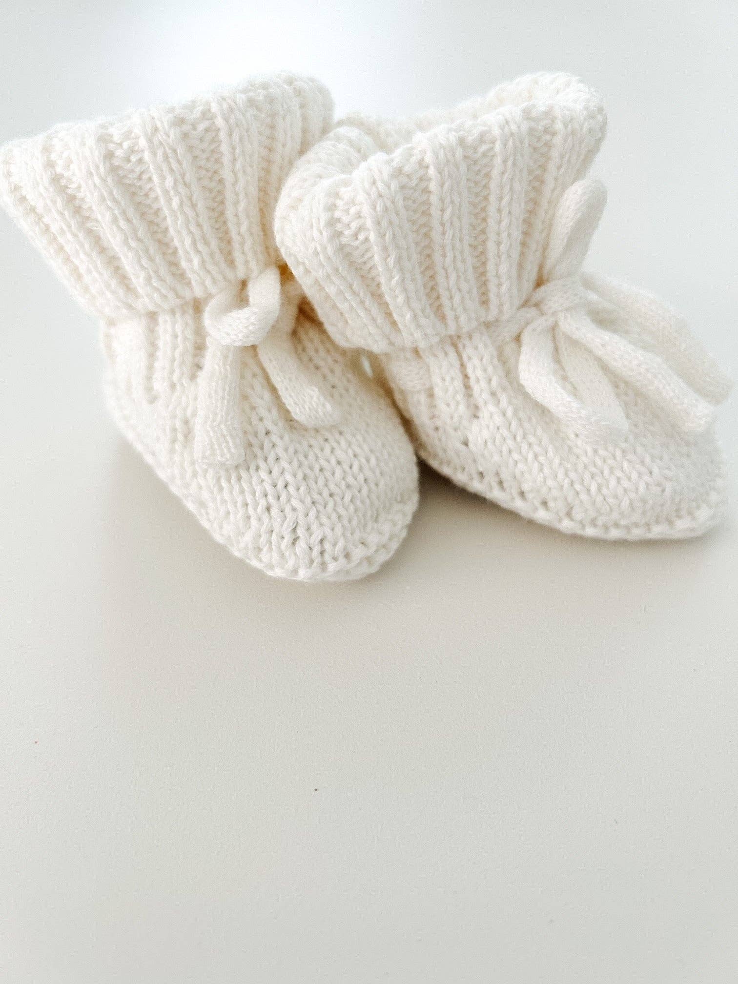 Petite + Co - Wholesale Booties – Baby - CUFF NEWBORN LACE BOOTIES - MILK2