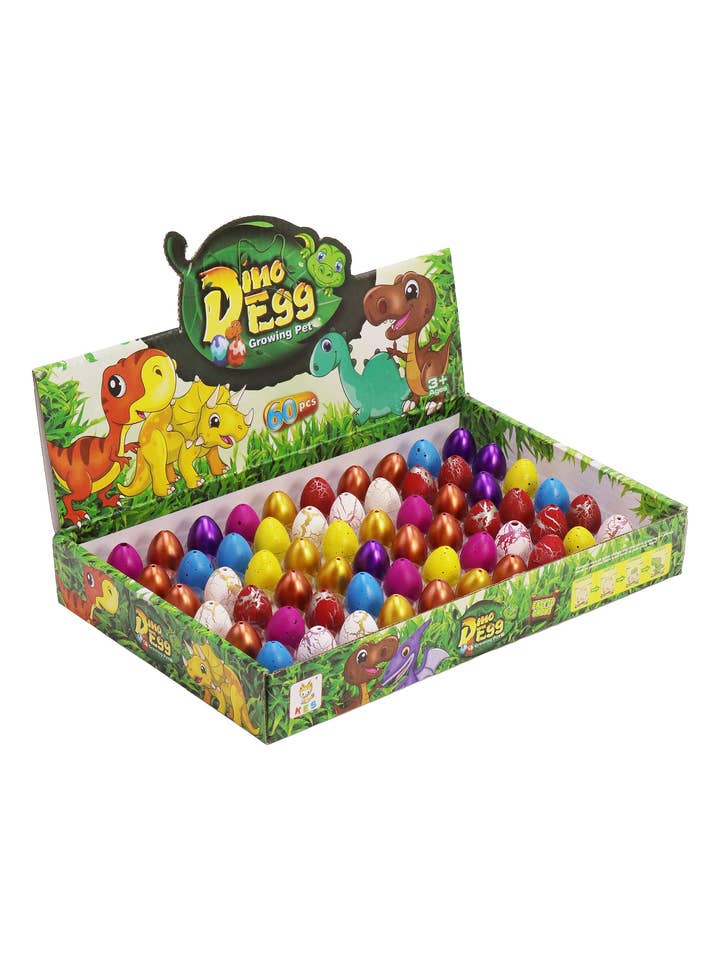 Mini Dinosaur Water Grow and Hatch Egg - 60 Pcs for wholesale by Cap Zone
