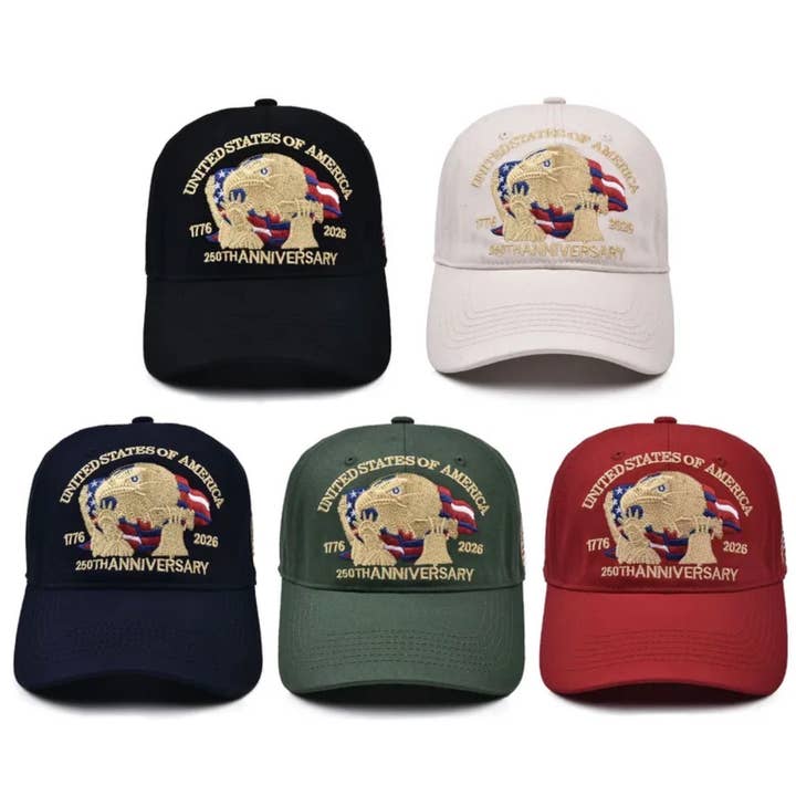 250th Anniversary of America Baseball Cap for wholesale by Serenity Collective