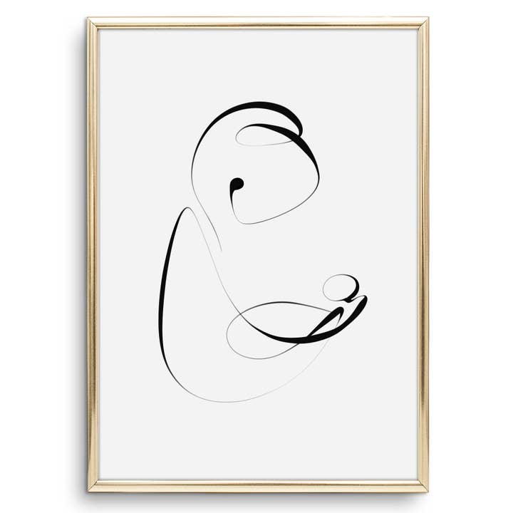 Plakat 'Kærlighedslinjer fra en mor' for engroshandel hos Tales by Jen