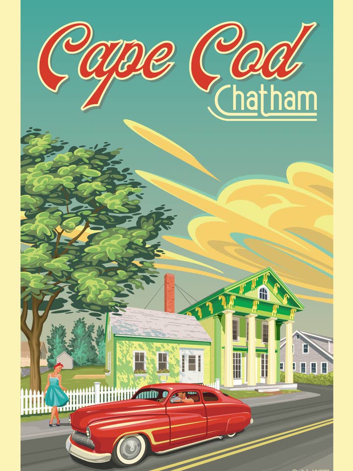Postcard – Green House, Chatham, Cape Cod for wholesale by 9 Rue Clementine