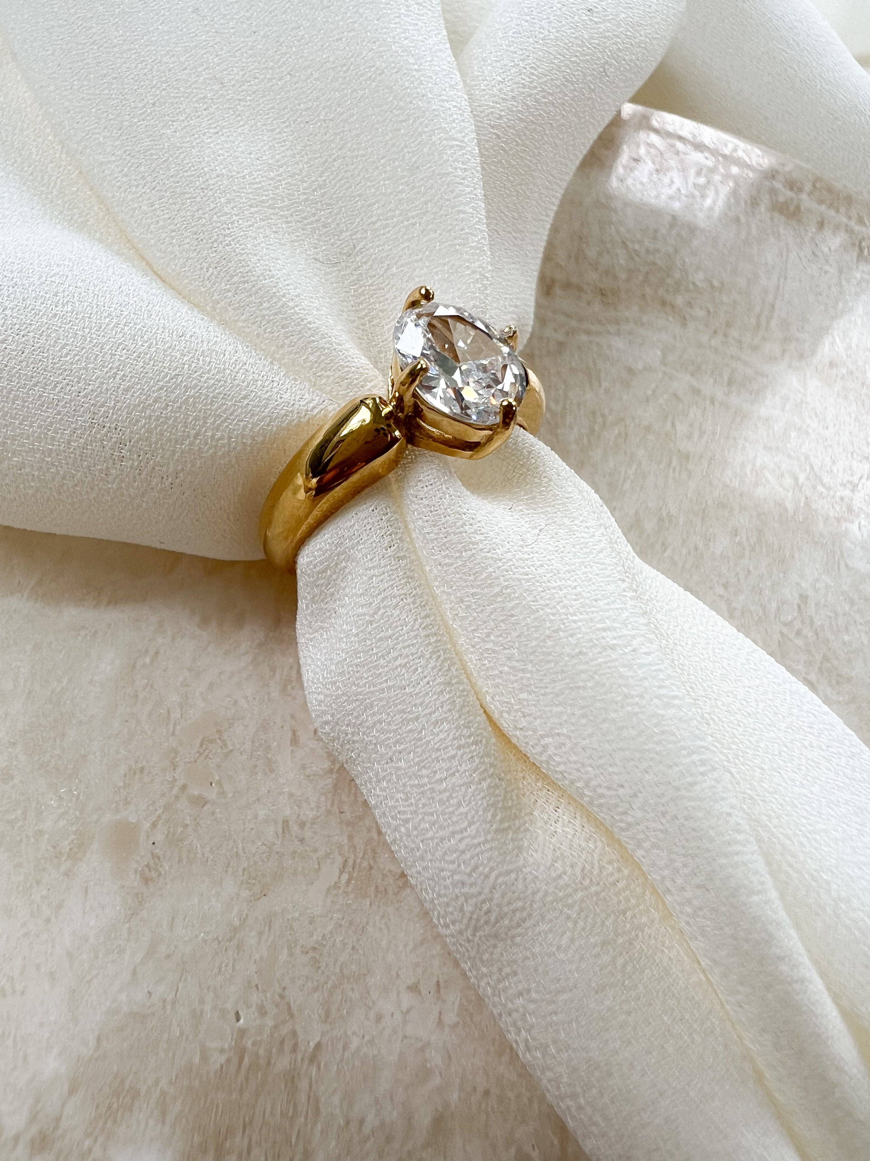 24th & Gold - Wholesale Single Stone/Solitaire Ring - The Angelina Ring2