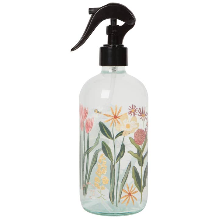 Bees & Blooms Glass Spray Bottle for wholesale by Now Designs by Danica