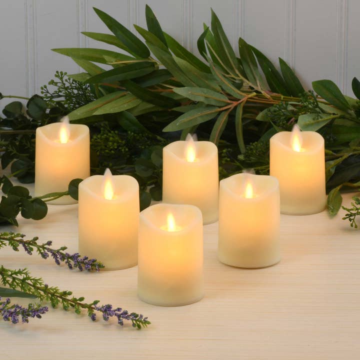 LumaBase - Wholesale Flameless Candle - Battery Operated LED Votive Candles - Set of 61