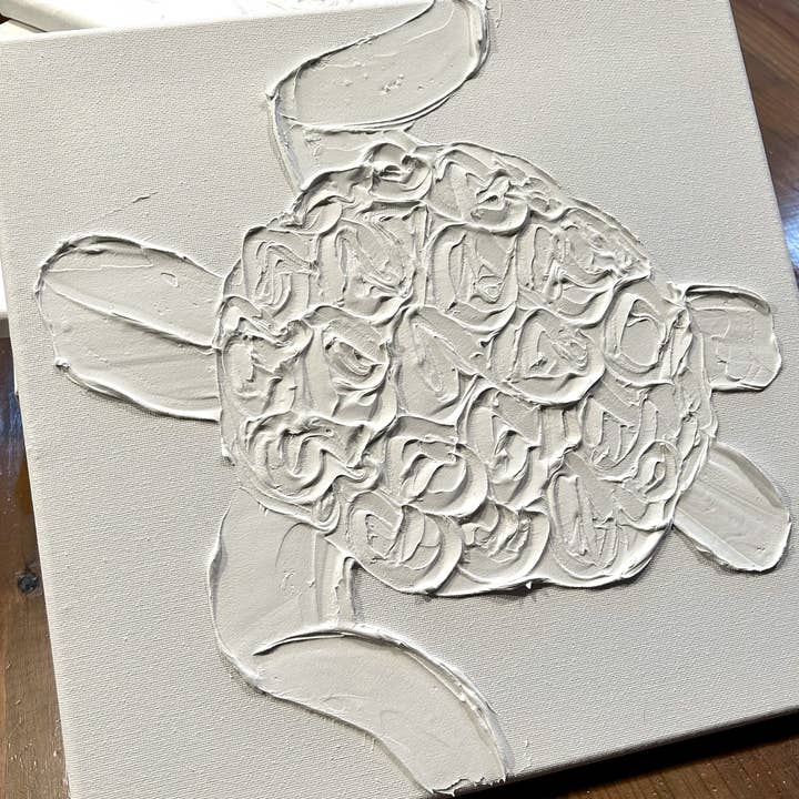 Coddiwomple - Wholesale DIY Craft Kit - Paint Your Own Canvas coastal oyster pelican flamingo turtle