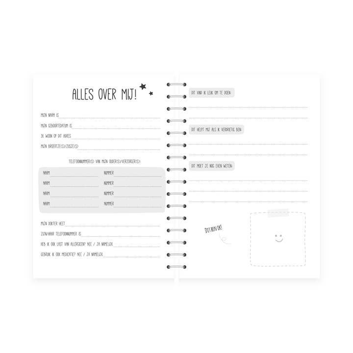 Fien & Feau - Wholesale Journal/Diary - Kids - Babysitting Book Sand (Wire-O)4