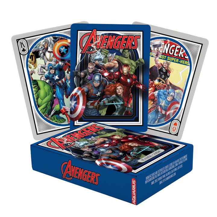 Marvel Avengers Nouveau Playing Cards for wholesale by AQUARIUS, GAMAGO, ICUP, & ROCK SAWS by NMR Brands