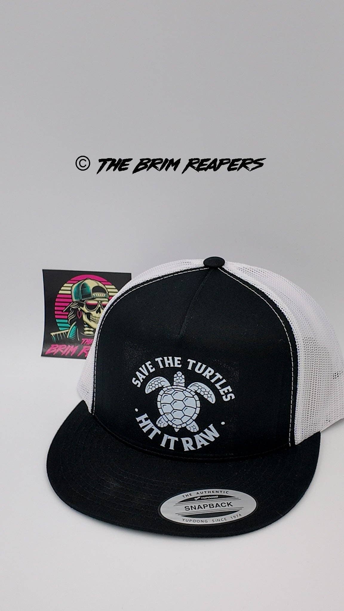 The Brim Reapers - Wholesale Trucker Hat - Unisex - Save The Turtles Hit It Raw Patch Hat3