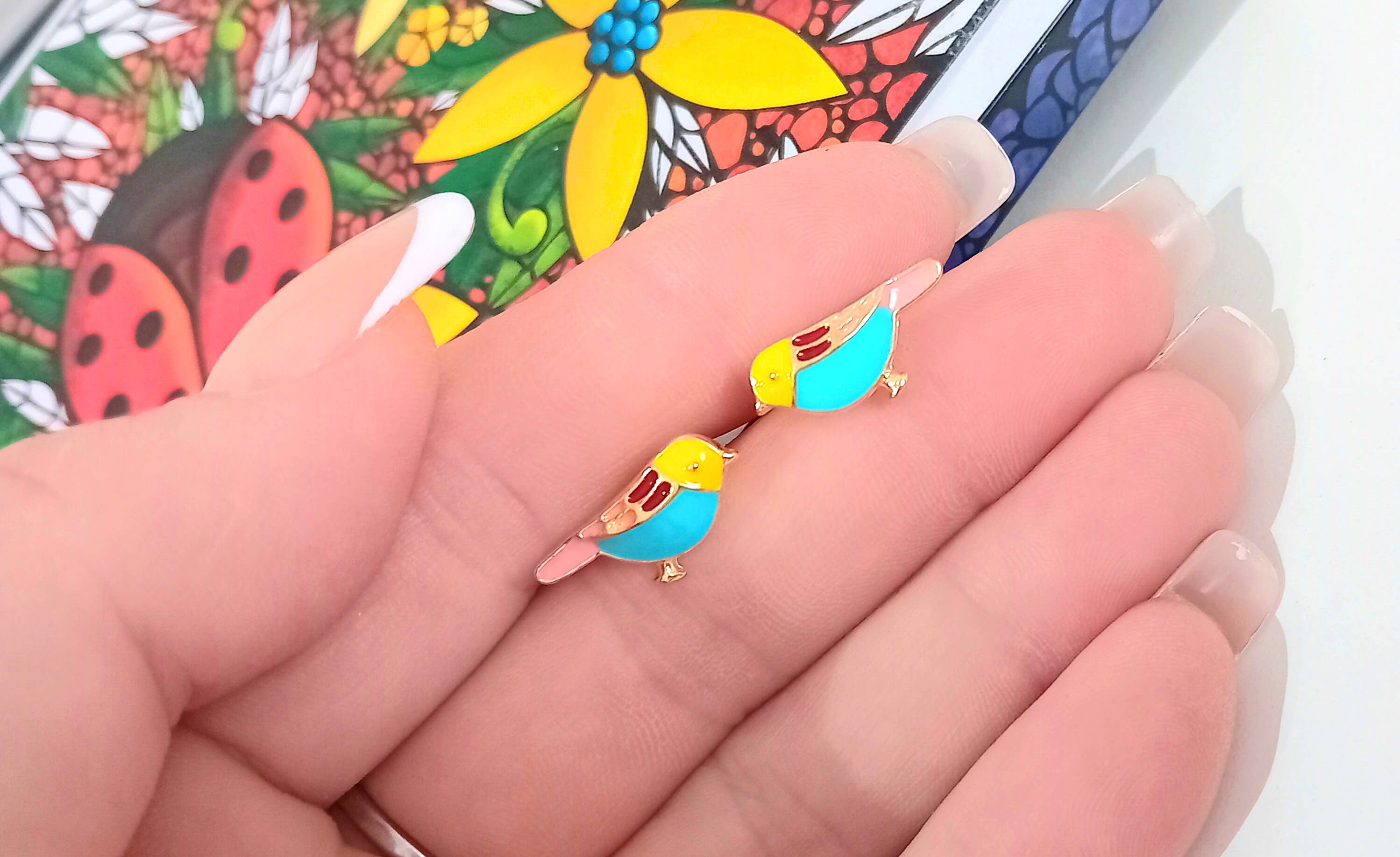 Wild & Free - Wholesale Stud/Post Earrings - Pendientes de pájaro6