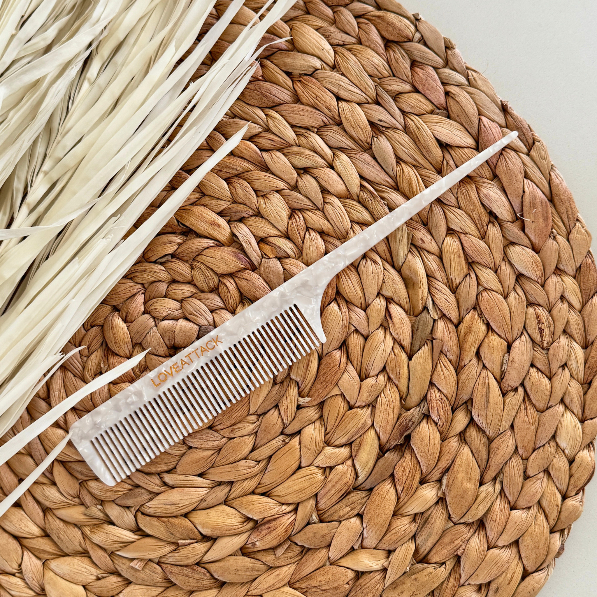 Love Attack - Wholesale Hair Brush/Comb - Cellulose Acetate Tail Hair Combs1