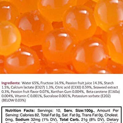 Syruvia - Wholesale Beverage Mix - 2 LB Passion Fruit Flavored Popping Boba3