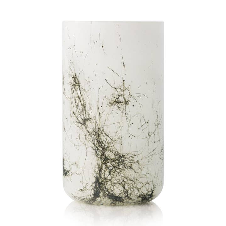 Mittlere Vase Samt Alabaster für den Großhandel von La Rochère