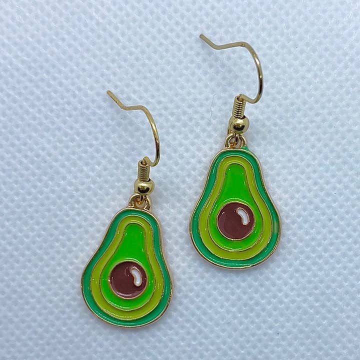 Avocado Earrings for wholesale by Trinkerbell Jewelry