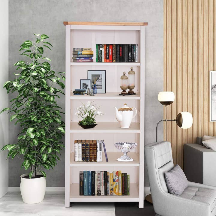 Greener Valley Trading - Wholesale Bookcase - Arise-Sun Solid Wood Tall Bookshelf3