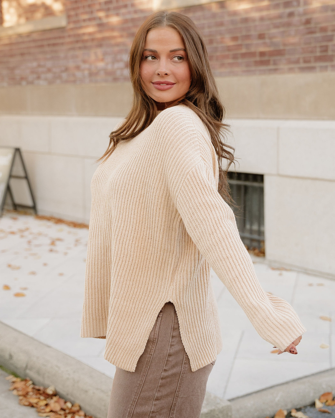 Apricot Lou Oversized Sweater for wholesale on Faire1