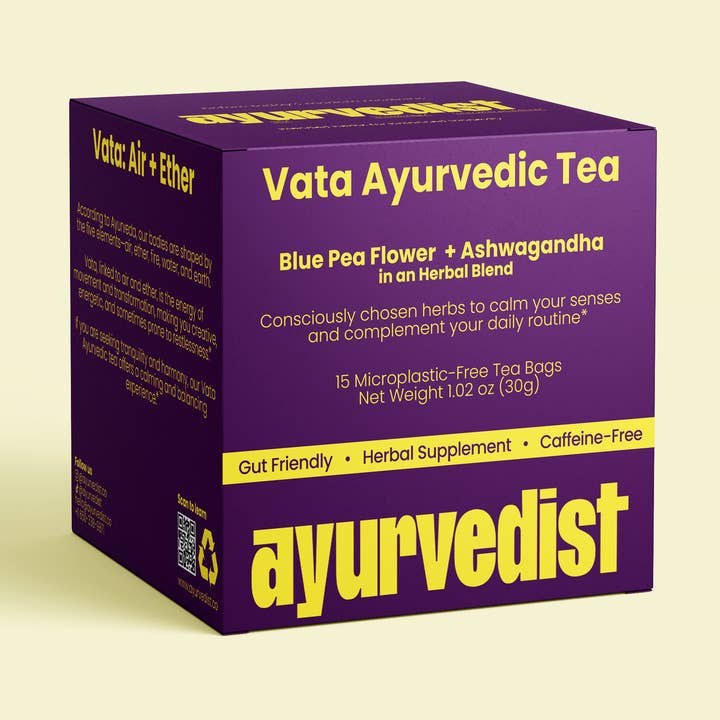 Organic Vata Ayurvedic Tea – Calming Blend for wholesale by Ayurvedist Teas
