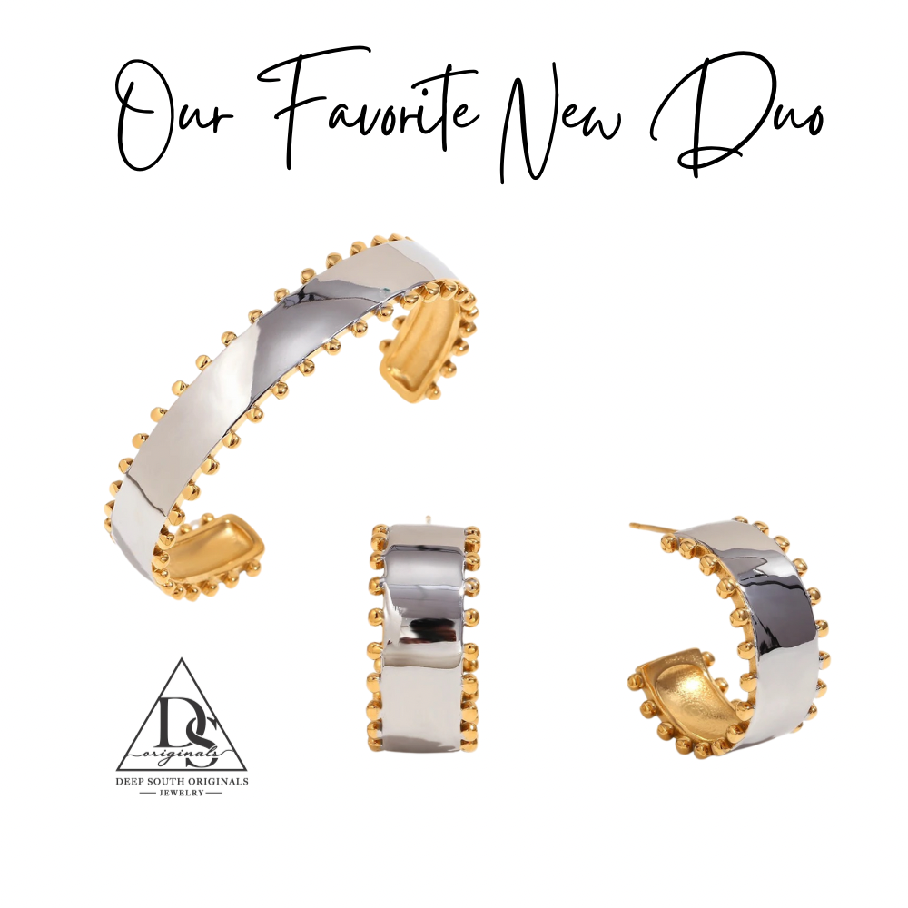 Deep South Originals Inc. - Venta al por mayor Pulseras tipo brazalete - Pulsera Dúo Audaz ~ Deep South Originals1