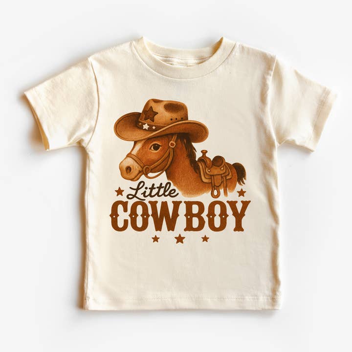 Little Cowboy Western T-Shirt - Boy's Rodeo Tee for wholesale by Madi Moosh
