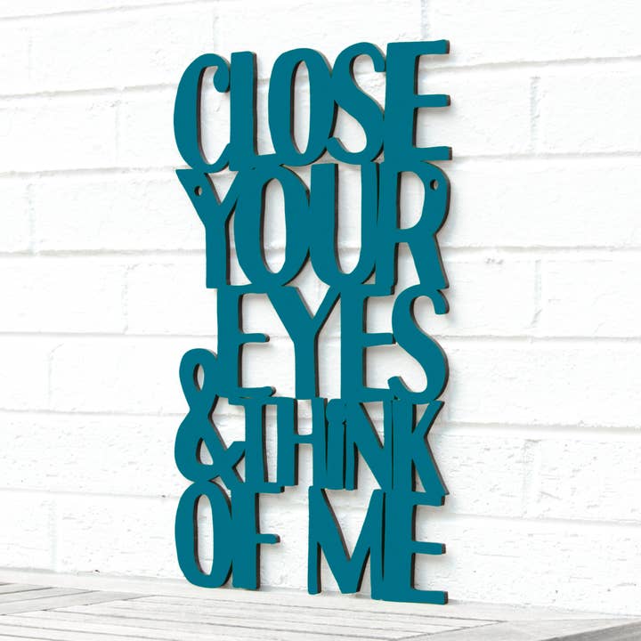 Close Your Eyes & Think of Me for wholesale by Spunky Fluff