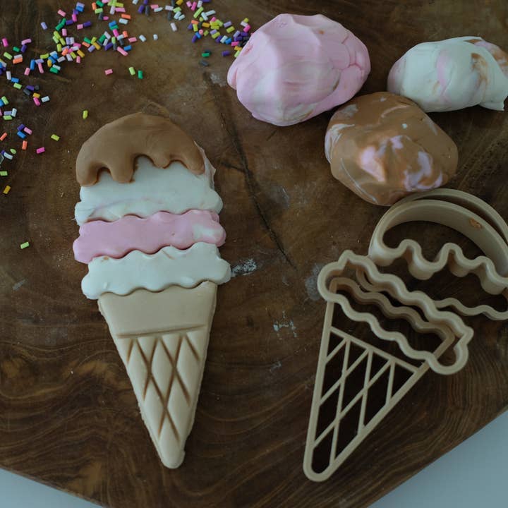 Ice Cream Cutter Set - Eco Playdough Tool and other Purchase Wholesale knete. Free Returns & Net 60 Terms on Faire trending on Faire.