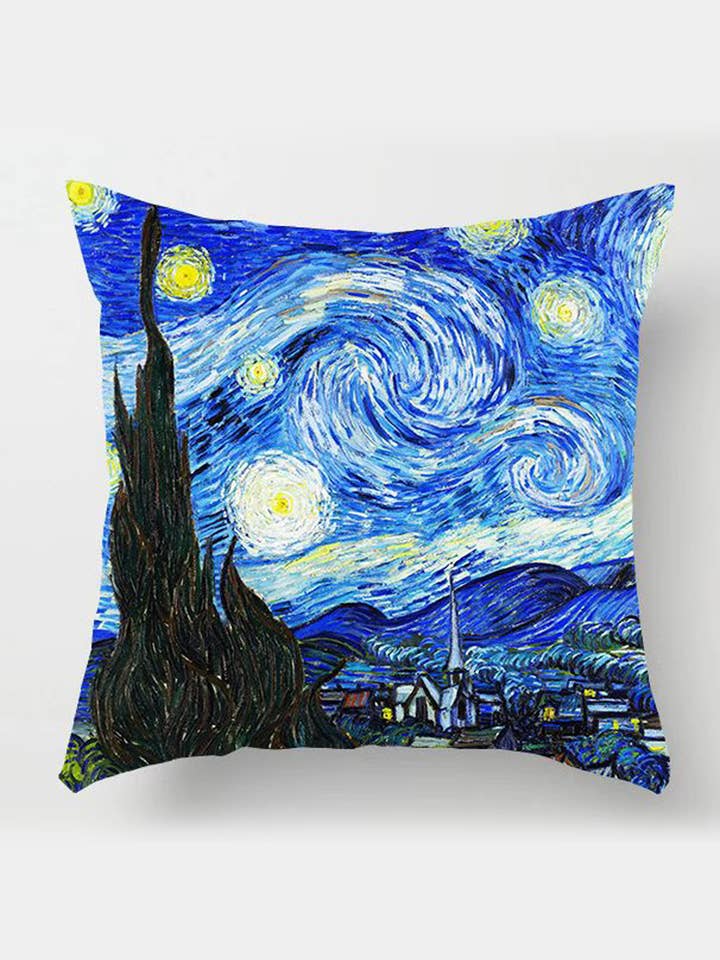 Capa de Almofada Noite Estrelada de Van Gogh por atacado de Fashion Scarf World