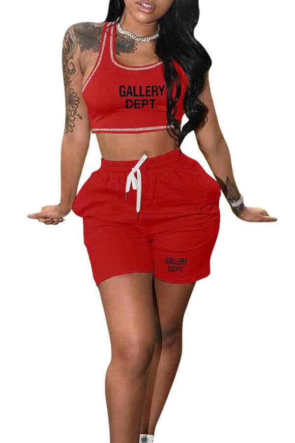 MB Fashion Wholesale - Wholesale Top & Short Set (NOT Loungewear) - Women's - MB FASHION O-NECK PRINTED SHORT SET 323LY18