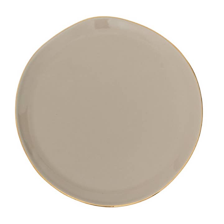 BIDKhome - Wholesale Dinner Plate - Good Morning Breakfast Plate Gray Morn