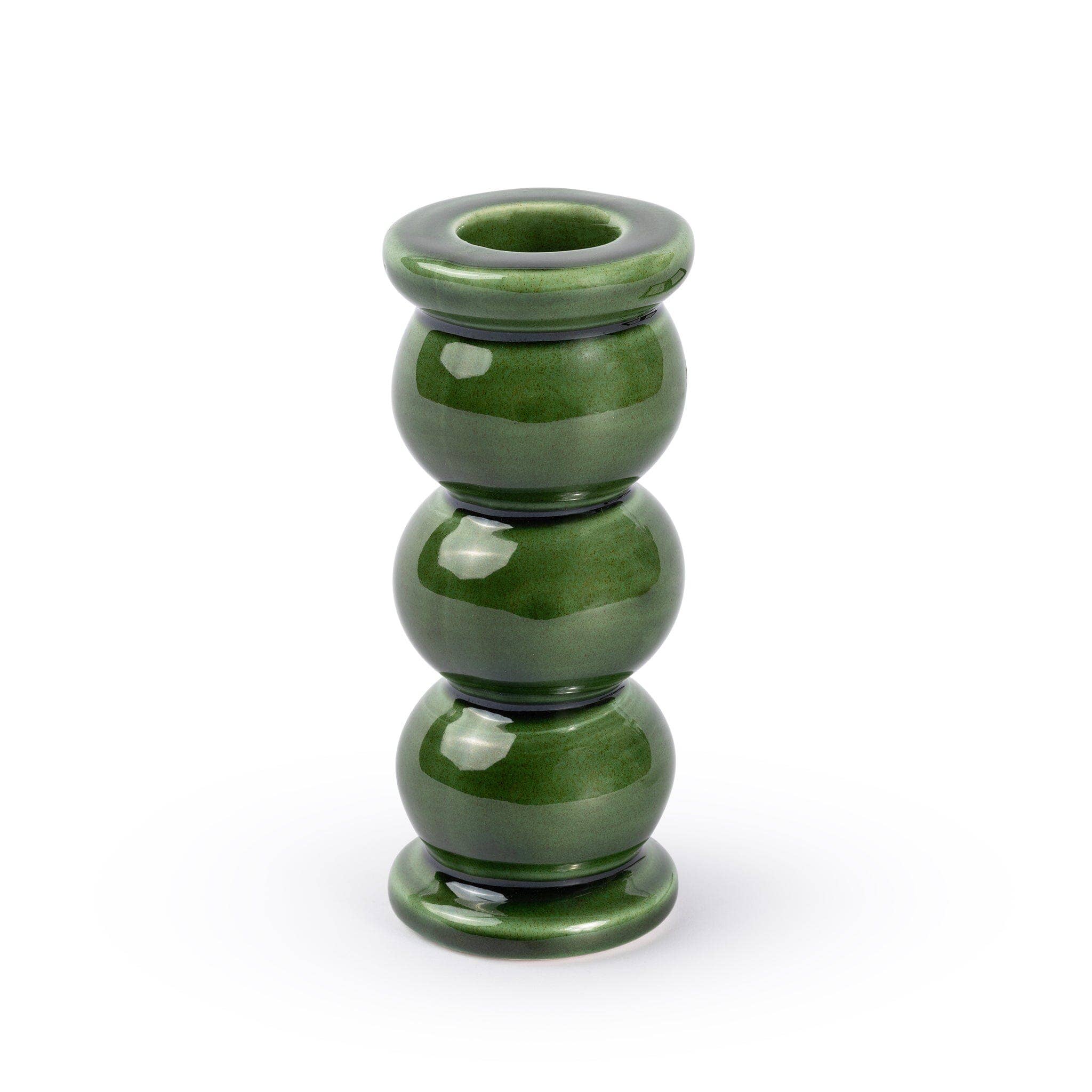 Denise - Wholesale Candle Holder - Olaf Candlestick M - Green Forest0