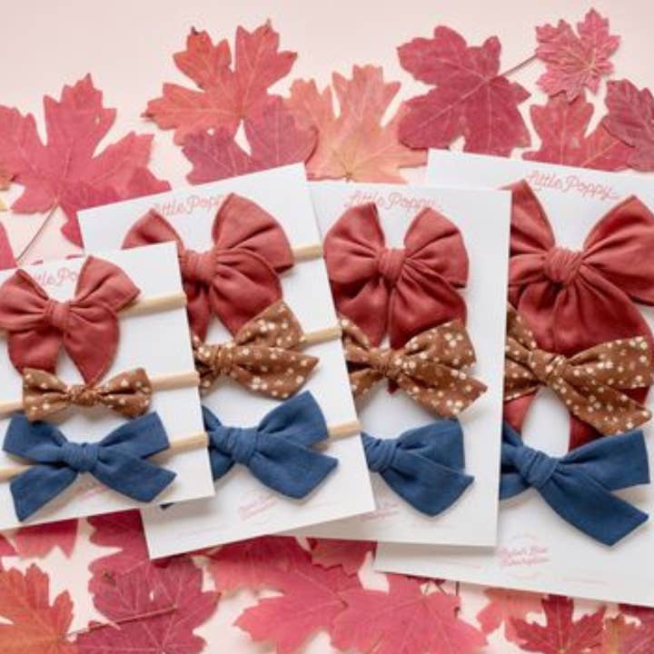 The Layla Bow Set for wholesale by Little Poppy Co