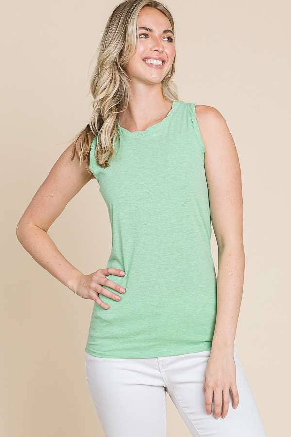 Culture Code – Tops – Mulher por atacado – CJK1549 - TOP DE ALÇAS COM GOLA TORCIDA13