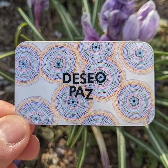 Deseo Paz Sticker for engroshandel hos Matthew Goetzka ~ The Patient Artist