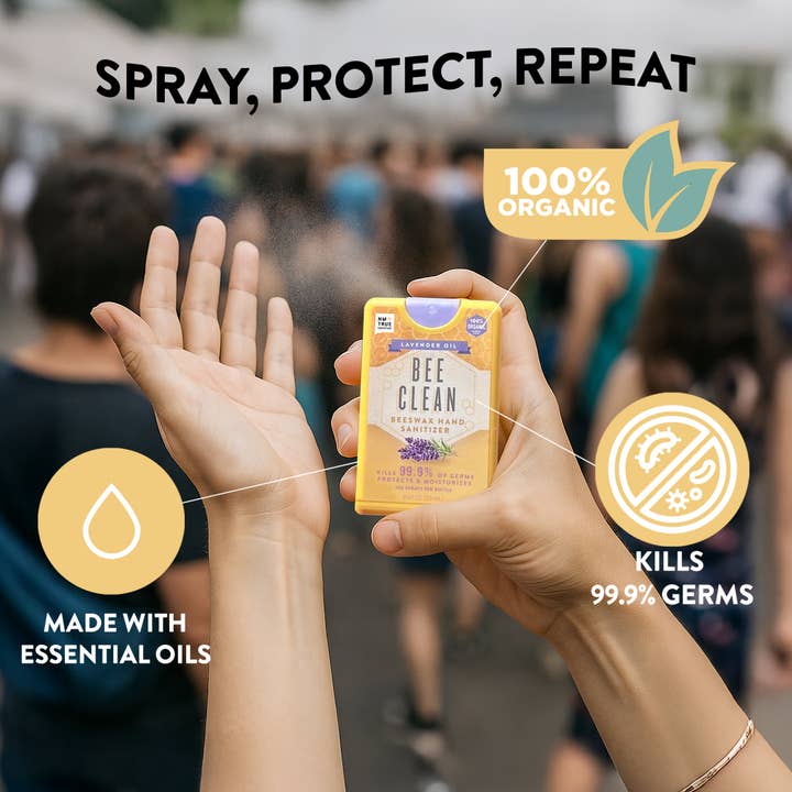 Bee Clean - Wholesale Hand Sanitizer - Bee Clean Organic Beeswax Hand Sanitizer-13 Combo 4 packs6