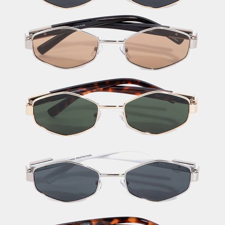 Hexagonal Sunglasses Set for wholesale by Collections by Fame Accessories