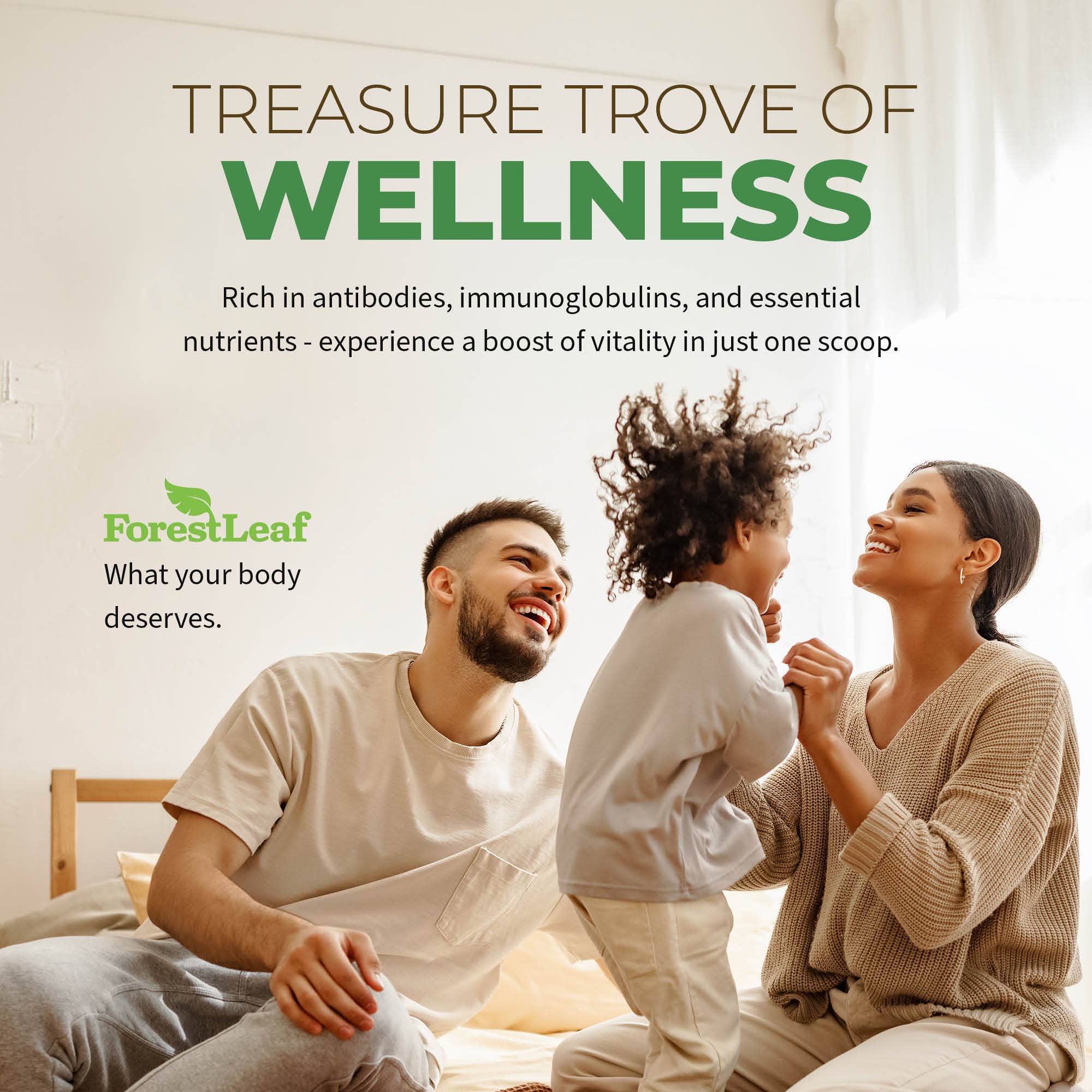 Forest Leaf - Wholesale Oral Supplement/Vitamin - Colostrum 50% IgG7