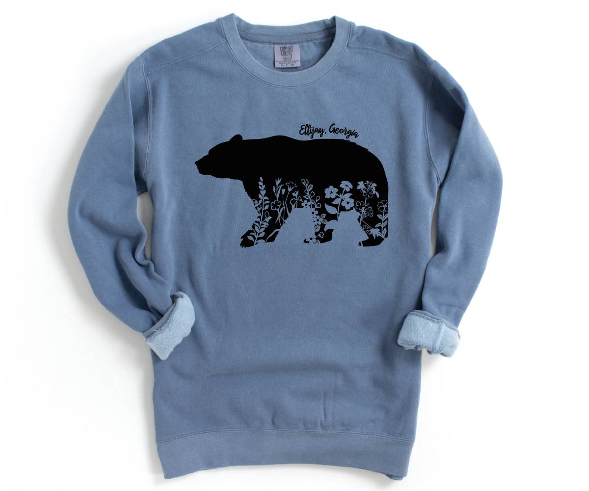 Quotable Life - Vente Sweat-shirt à imprimés – femme - Sweat-shirt personnalisé aux couleurs de confort ours floral5