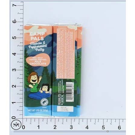 Astor Chocolate Corp. - Wholesale Chocolate Bar - Peanuts® Camp Pals Marcie & Peppermint Patty Sea Salt Toffe2