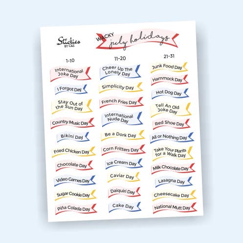 April verrückte Feiertage für den Großhandel von Stickies by C&S