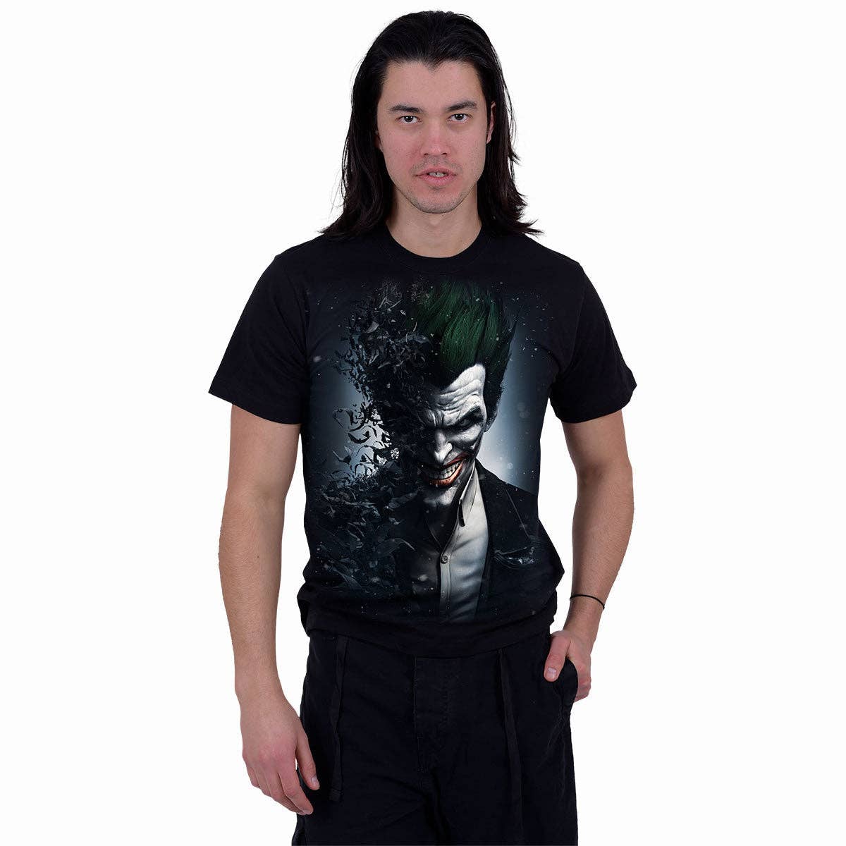 Spiral - Wholesale T-Shirt (Graphic) - Unisex - JOKER - ARKHAM ORIGINS - T-Shirt Black2