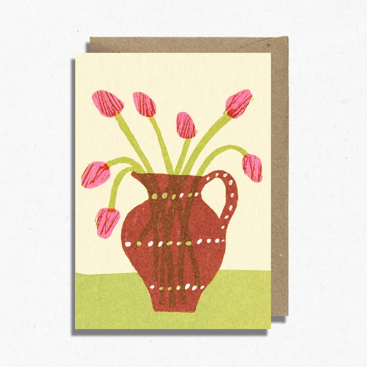 Tarjeta de Tulipanes | Tarjeta Floral | Día de la Madre | Condolencias para venta al por mayor de Hot Pink Press