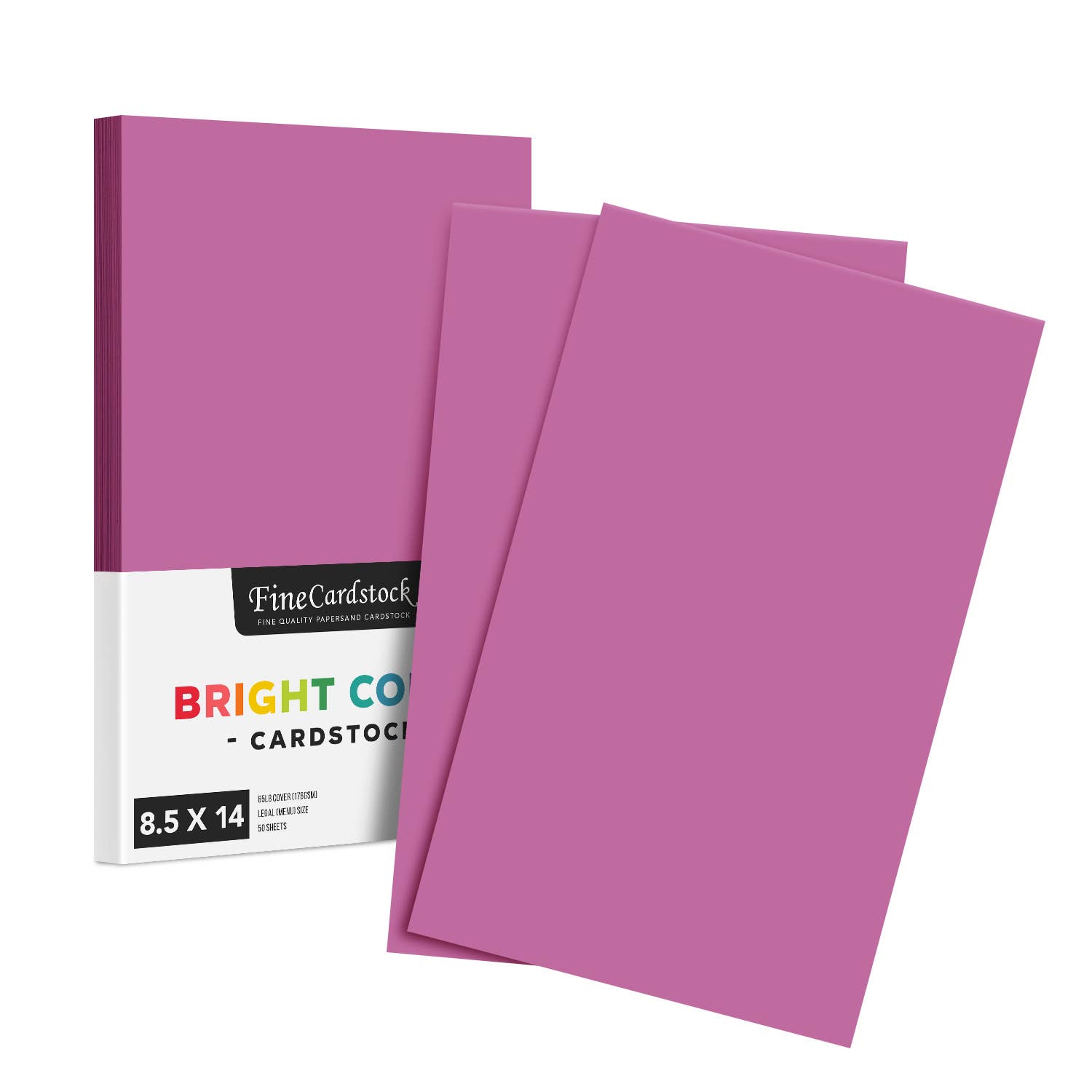 Fine Cardstock – wholesale Hantverkstillbehör – Ljus färg Cardstock papper - 65 lb täcka (176 GSM) - 50 Antal48