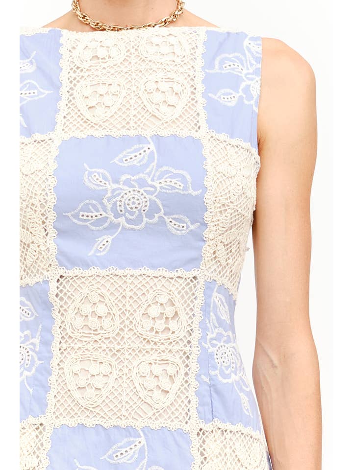 Louisa Blue Dress for wholesale on Faire6